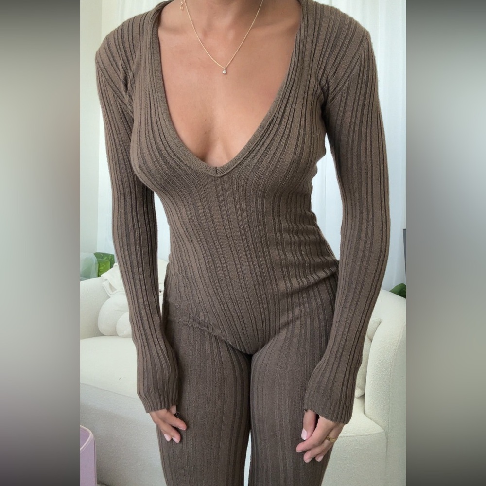 Brown bodysuit